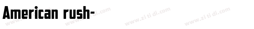 American Brush字体转换